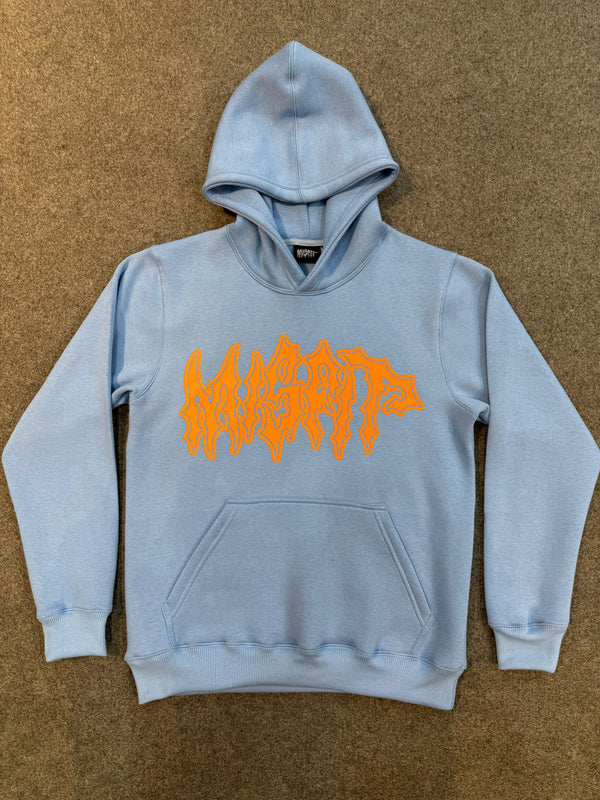 Pour My Heart In Every Cup Blue Hoodie